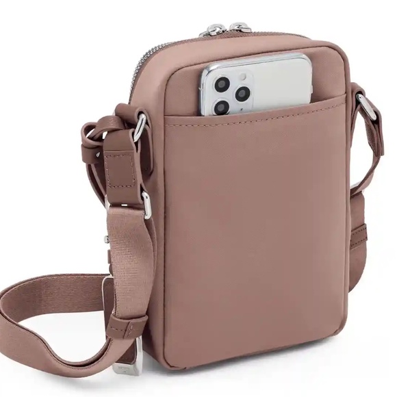 TUMI Persia Crossbody Bag Light Mauve NEW - Picture 4 of 5